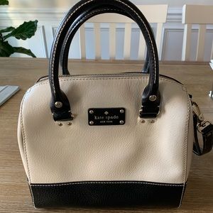 Kate Spade purse in cream and black